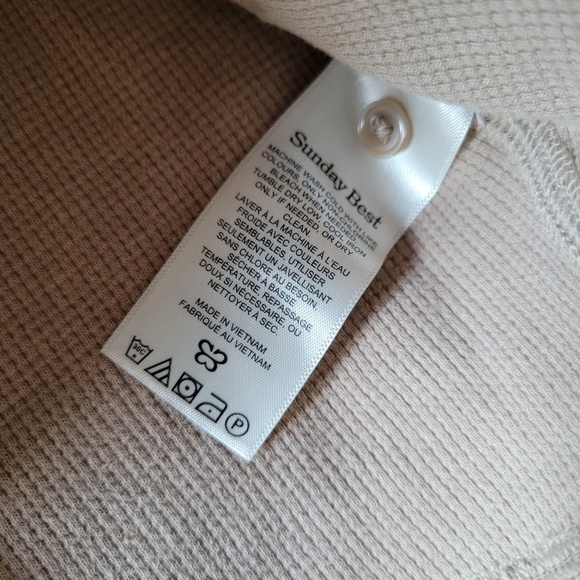 Sunday Best Aritzia Waffle-Knit Crop Top Small - Picture 3 of 8